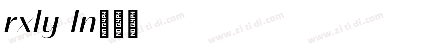 rexilya e44ln字体转换